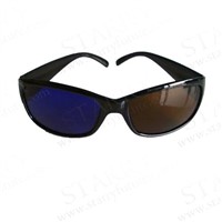 Plastic Brown Blue 3D Glasses (STAWB004PL)