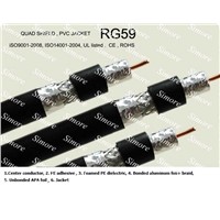 Sell RG6,RG11,RG59,RG7 coaxial cable ( Tri-shield drop cable)