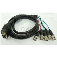 VGA DB15 to 5xBNC Security Camera Cable