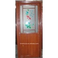 aluminum door with half aluminum panel and 35-40mm door leaf thickness