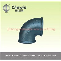 black cast iron gas duct pipe fitting elbow