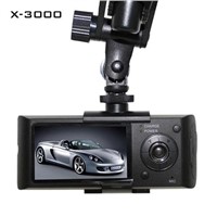 car black boxes X3000 Dual camera with GPS