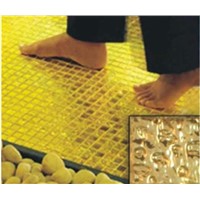 gold leaf mosaic tile