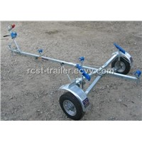 hot dipped galvanized foldable boat trailer with coilded spring suspension system