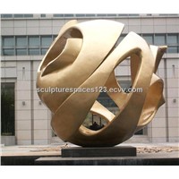 bronze sphere for outdoor deco(1)