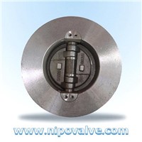 Built in double-disc wafer swing check valve
