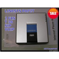 LINKSYS PAP2T-NA SIP VOIP Phone Adapter 2 Port UNLOCKED
