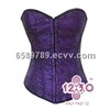 MH12 purple and black lace corset