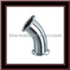 Sanitary stainless steel 45degree clamp elbow