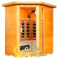 3 Person Corner Hemlock Infrared Sauna (G3CTD)
