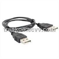 Black USB AM To USB AM Cable