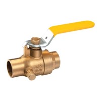 Full port ball valve with drain