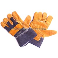 Golden full palm working gloves