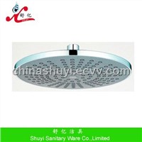 Plastic overhead shower with 9 inch