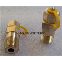 brass pete's plug,self-closing valve