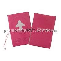 clear PVC pink trave passport and ticket cover