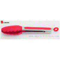 High quality stainless steel food tongs with silicone head