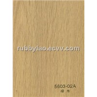 318-02T pvc wood grain film/Pvc wood veneer/engineered veneer