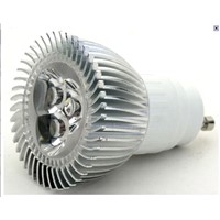 3 x 1W GU10 LED Bulb with Aluminum Radiator and Low Lumen Depreciation