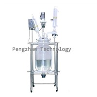 50L Jacket glass reactor (GG17 glass, PTFE sealing,316L stainless steel)