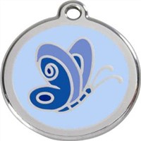 Blue Butterfly Dog Tag (DT-10)