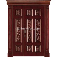 Carved Villa Wooden Door  (OX-C516Z)