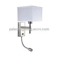 LED Wall Light / Hotel Motel Guestroom Wall Lamp with LED Reading Light