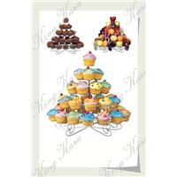 KingKara Iron Wire Welded Cup Cake Display Stand