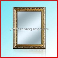 Resin Lace Wood Mirror Frame Gold