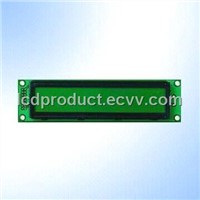STN 16 x 1 Character LCD Module with Yellow-Green LED Backlight