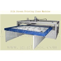 Semi-automatic  screen  printing glass machine