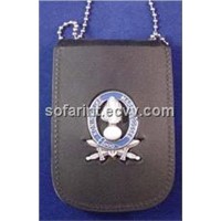 Leather Badge Holder, Police Wallet &amp;amp; Badge Cases