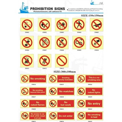 Prohibition Safety Signs - China No Burning Safety Signs;symbols And 