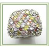 colorful  rhinestone jewelry ring