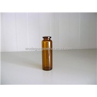 Amber tubular glass vial