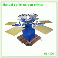S 6 Colors T-Shirt Screen Printing Machine