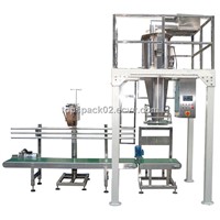 Automatic Weighing, Filling and Packaging Machine with Sewing Machine