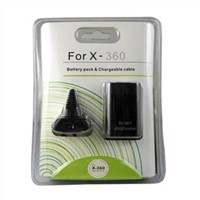 For Xbox360 Battery Pack(4800mAh)+ Charging Cable