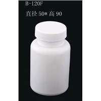 120cc HDPE medicine bottle with screw cap