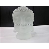 Handmade Crystal Sculpture Craft for Big Frosted Buddha
