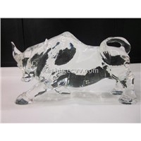 Handmade Crystal Sculpture Craft for Bullfight