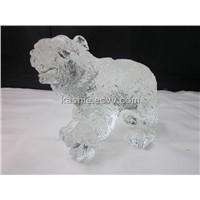Handmade Crystal Sculpture Craft for Polar Bear