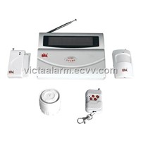 Auto-dial Wired / Wireless Compatible Burglar Alarm System With LCD Display