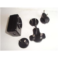 Interchangeable Plug Power Adapter with USB
