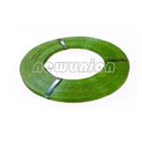 Paint backed steel packing strap