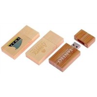 wooden usb flash drive and memory card