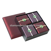simple jewelry gift box with jade