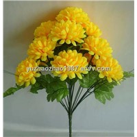 artificial flowers(yellow chrysanthemum)