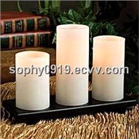 white rechargeable candle light