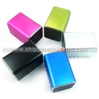 2011 Hottest Yarn Pattern Strong Bass Portable Mini Aluminum Shell Speakers With Sound Pure